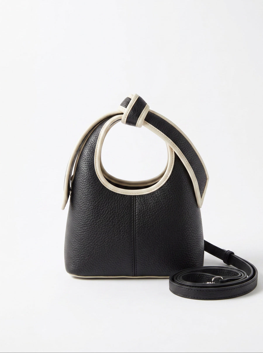 The mini knot bag - black
